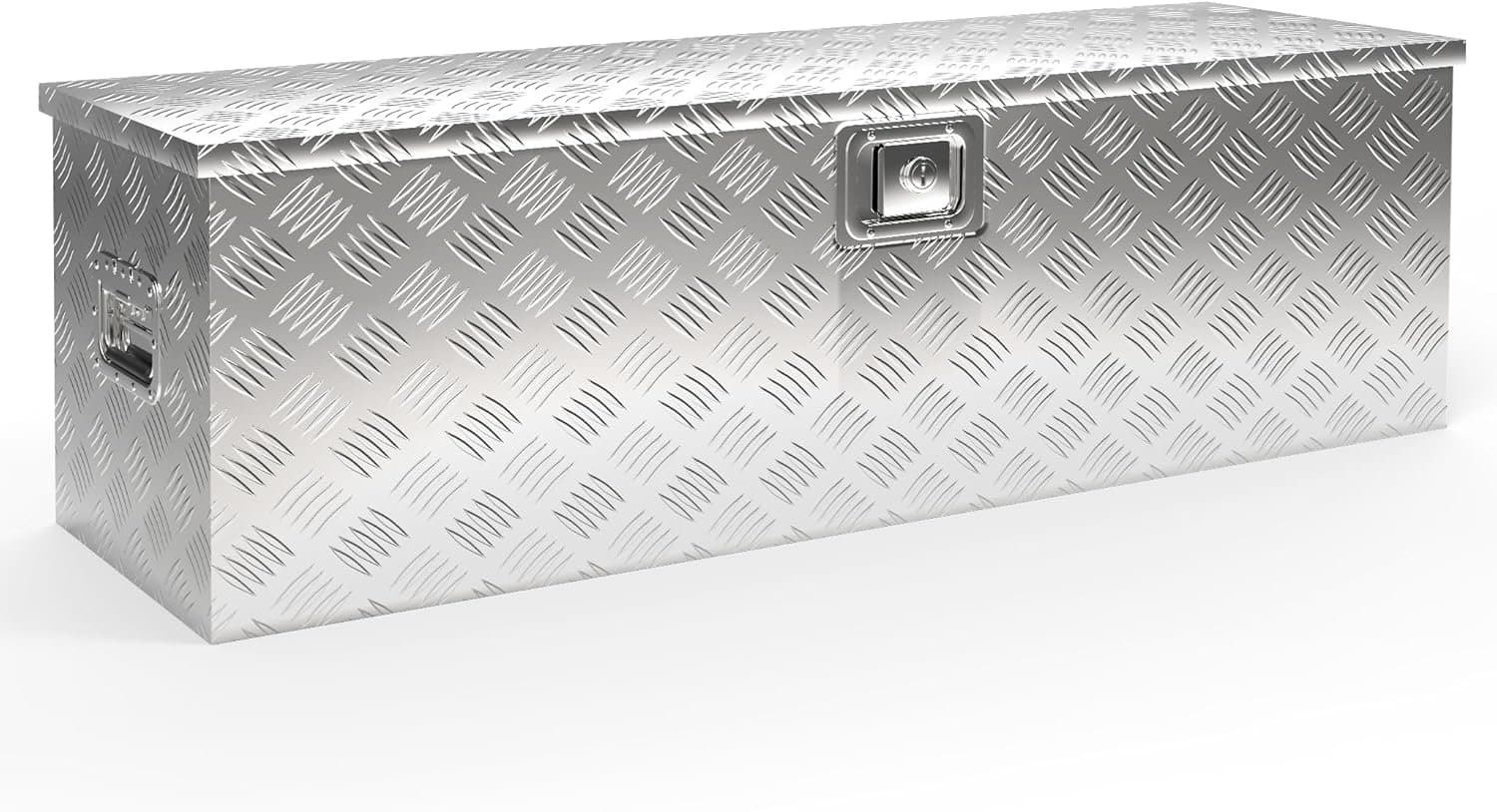 Aluminium-Werkzeugkasten 76 x 32 x 24,5 cm 59 L wasserabweisender zentraler Scharnierverschluss