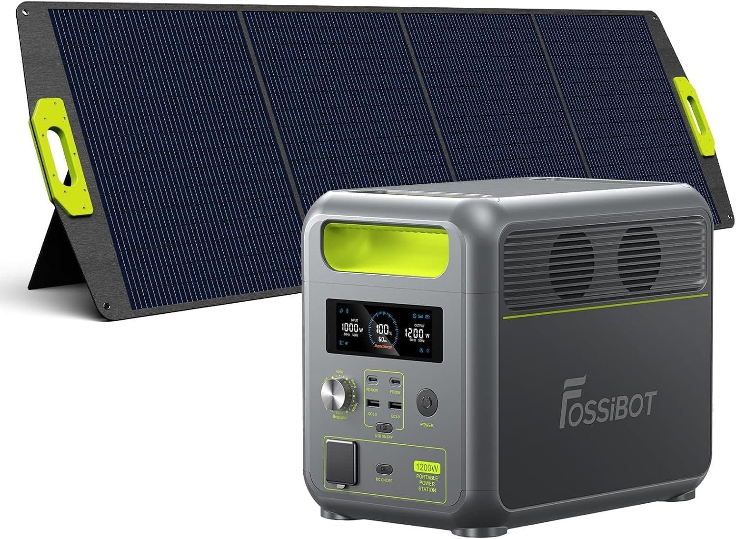 Tragbare Elektrostation 1024 Wh 1200 W LiFePO4-Batterie 7 Ausgänge