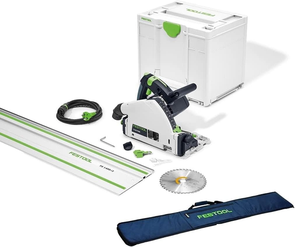 Kabel-Tauchsäge 1200 W Ø160 mm mit Führungsschiene und Box