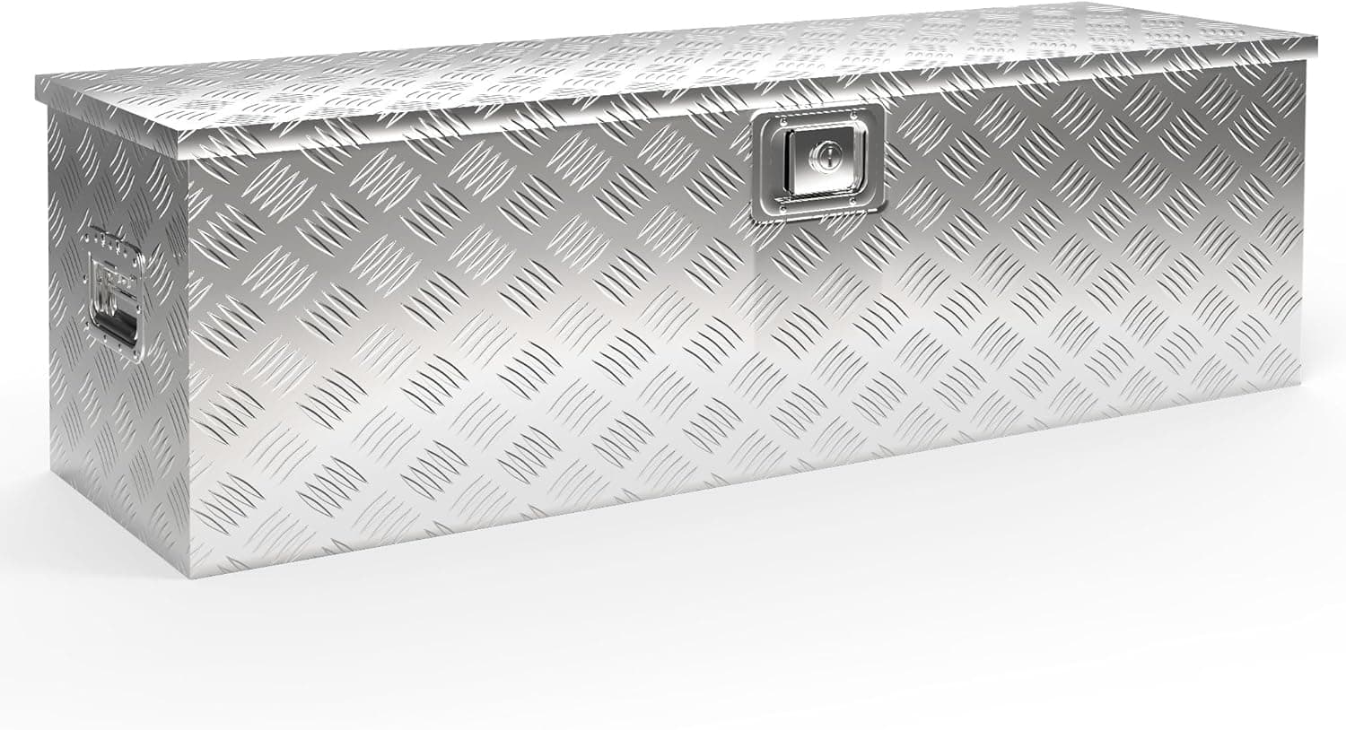 Caisse à outils aluminium 76 x 32 x 24,5 cm 59 L hydrofuge fermeture à charnière centrale - 760 x 320 x 245 mm