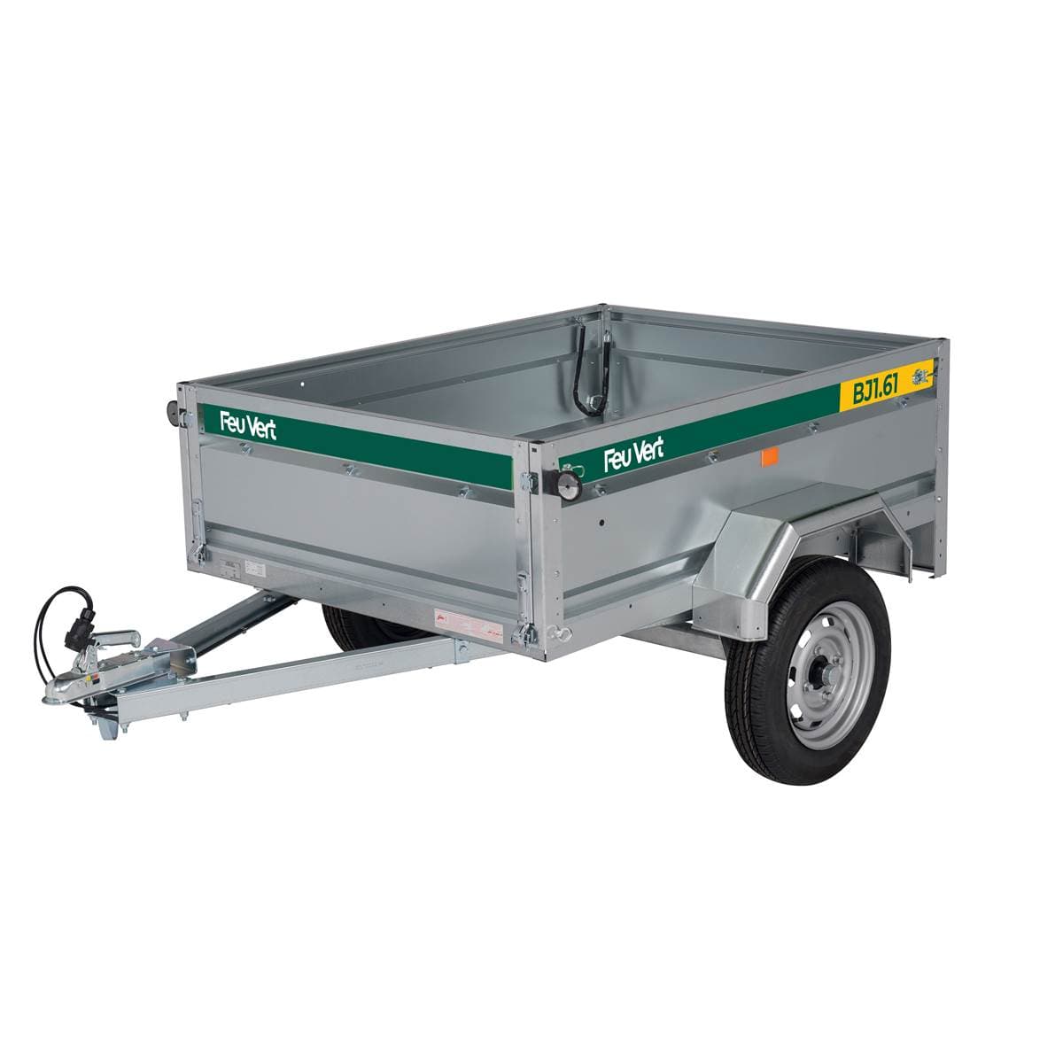 Remorque bagagère BJ1.61 500 kg 161x121x48 cm