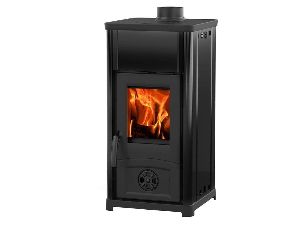 La Nordica Kaminofen 6,6 kW – Industrie-Design mit Kochplatte