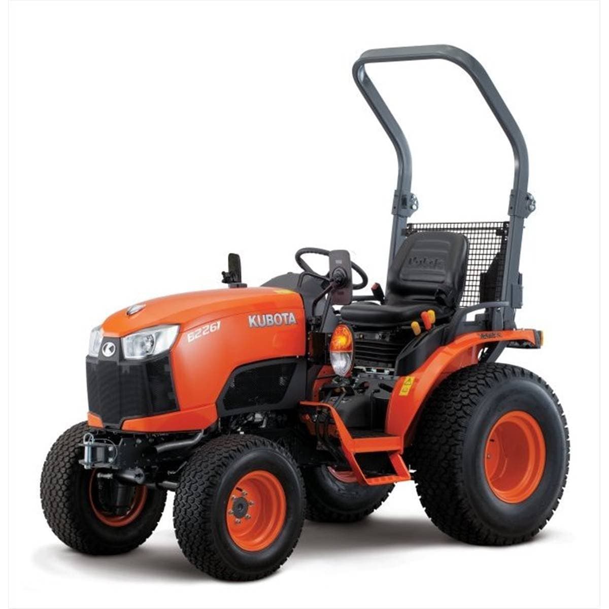 Micro tracteur diesel 4 roues motrices KUBOTA B2261 HDW roues agraires 6.00×12 et 95×18.
