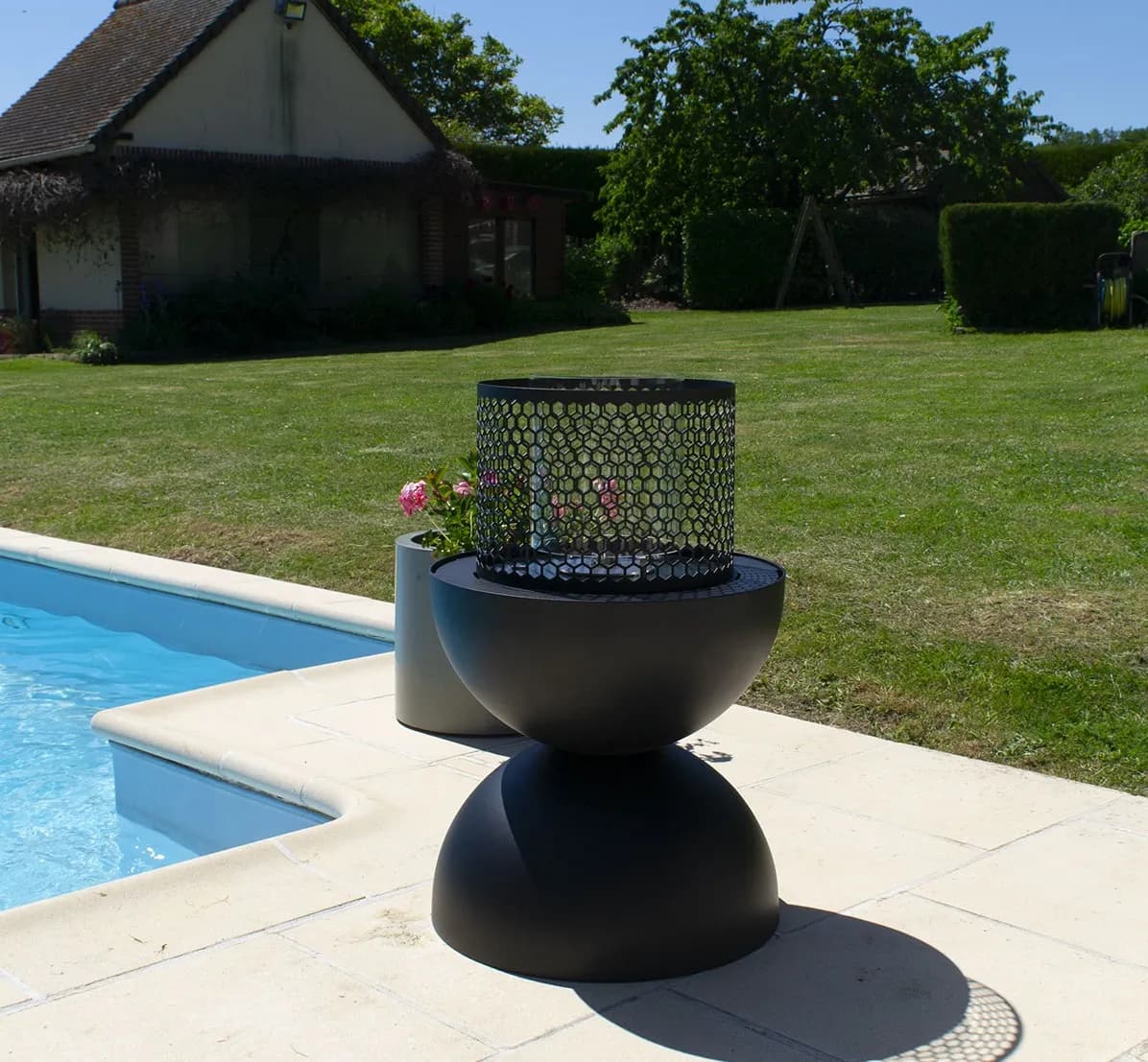 Cheminée Éthanol Diabolo à Poser: Design Moderne, Économique et Écologique - Idéale pour Intérieur et Extérieur