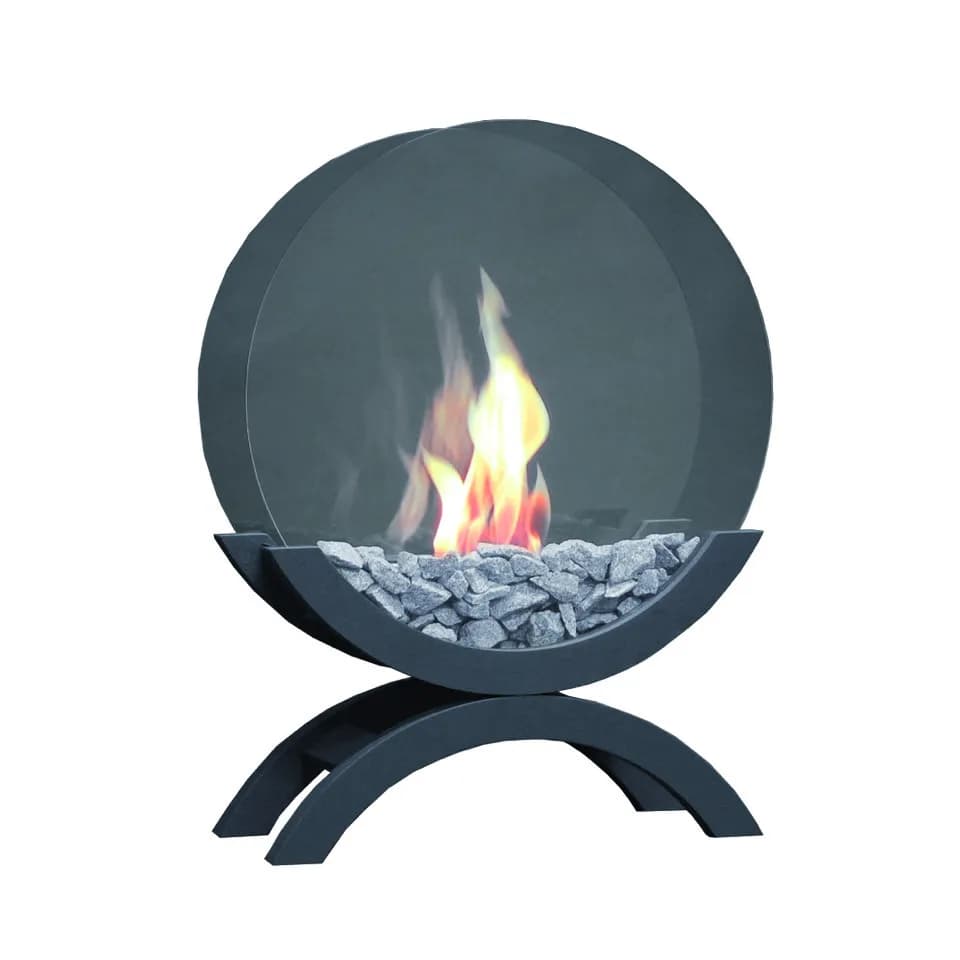 Cheminée Bio-Éthanol Eva-4: Design Scandinave, Compacte et Puissante - Garantie 2 ans