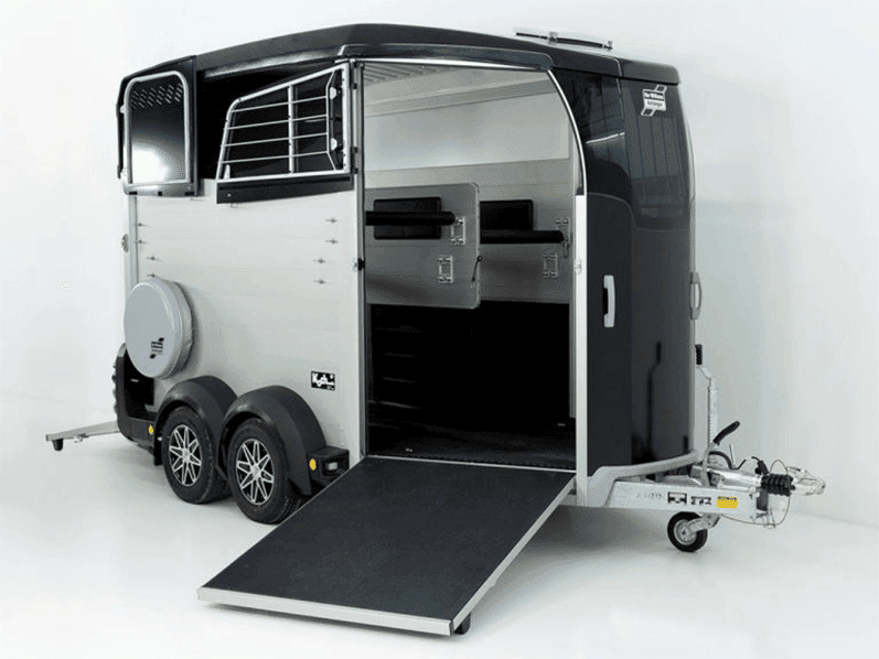 Ifor Williams Pferdeanhänger HBX 506, Frontausstieg, Neues Modell, schwarz