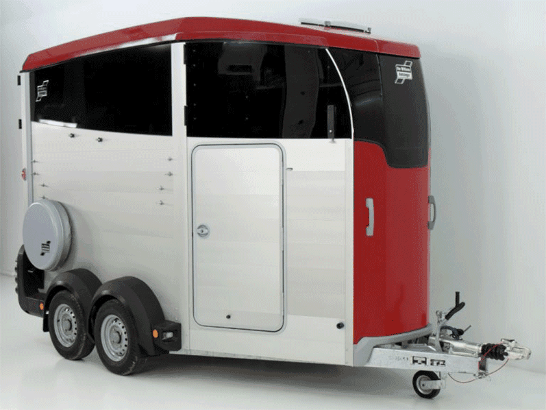 Ifor Williams Pferdeanhänger HBX 511, Sattelkammer, Neues Modell, rot