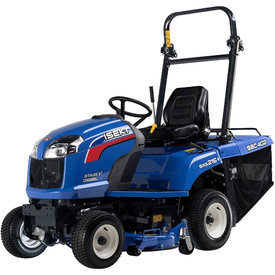 iseki diesel rasentraktor sxg 216 m mit stvzo paket mit mechanischer entleerung modell 2025 neu
