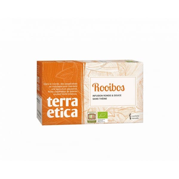 Rooibos 20 sachets Bio et équitable Terra Etica 40g