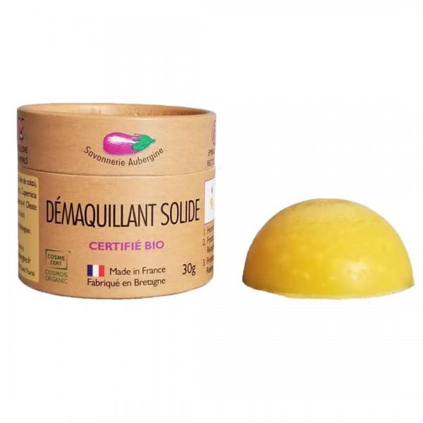 Démaquillant Solide Savonnerie Aubergine 30g