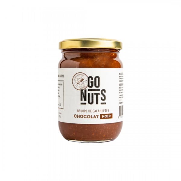 Beurre de cacahuètes bio Chocolat Noir Go Nuts 270g