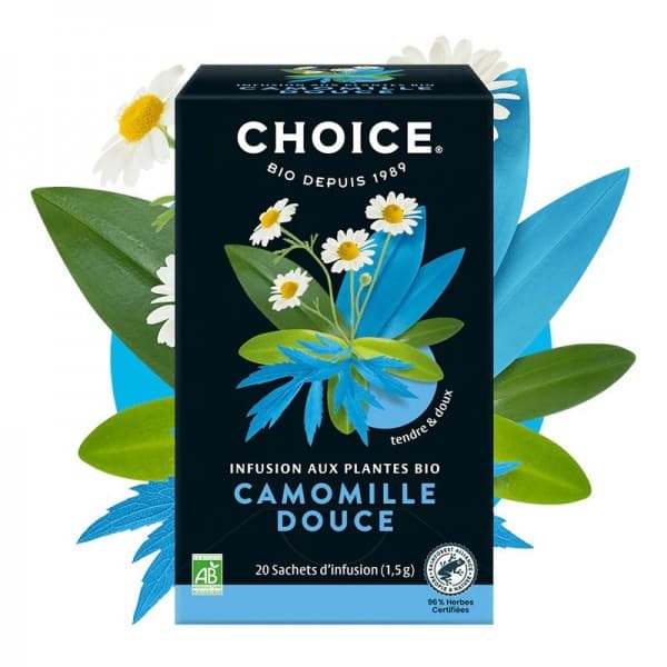 Infusion Camomille Douce Bio 20 sachets Choice
