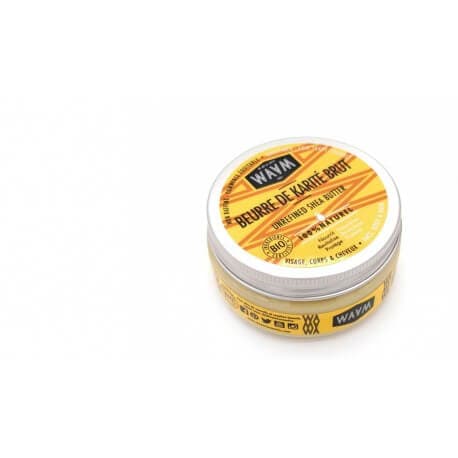 Beurre de karité brut WAAM 100% pure et végétale 100ml