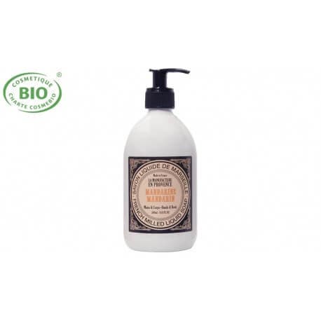 Savon liquide de Marseille mandarine 500ml la manufacture en Provence