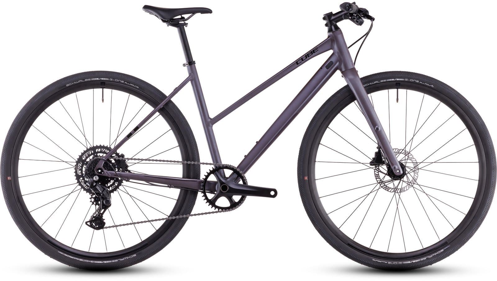 Cube Nulane ONE Lady mineralgrey´n´black - Trapeze 53 cm