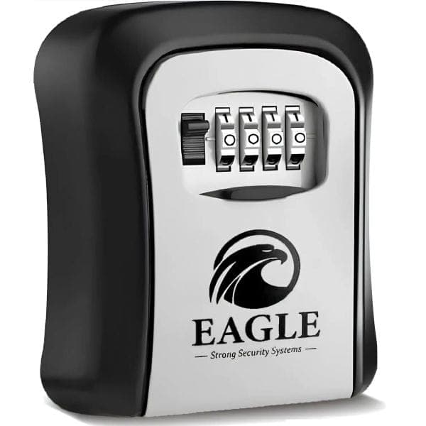 Boîte à clés sécurisée à code, Coffre Mural pour clefs Extérieur Airbnb - Haute sécurité ✓ Certifié CE, Crochet + Kit fixations inclus