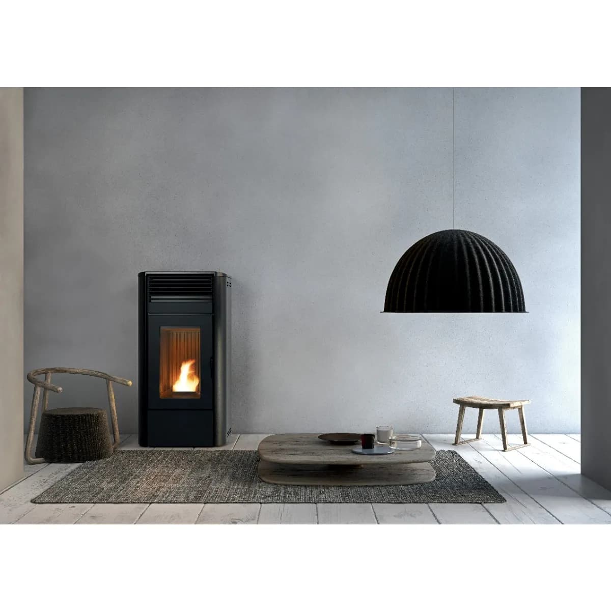 RED Heating - CAMELIA 8kW Pelletkaminofen - 3 Farben (ohne Verkleidung)