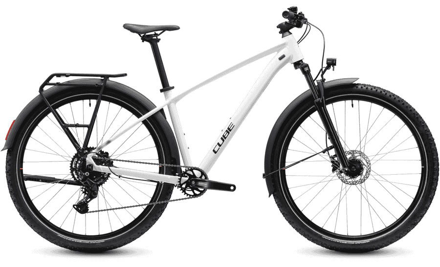 Cube Aim ONE FE - 27.5/29 Zoll 9K Diamant - metallicwhite´n´schwarz - S