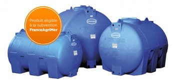 Cuve de stockage horizontale en PE 2000L Renson