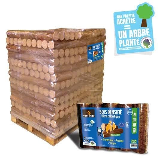Bois densifié Woodstock — Palette ultra calorifique