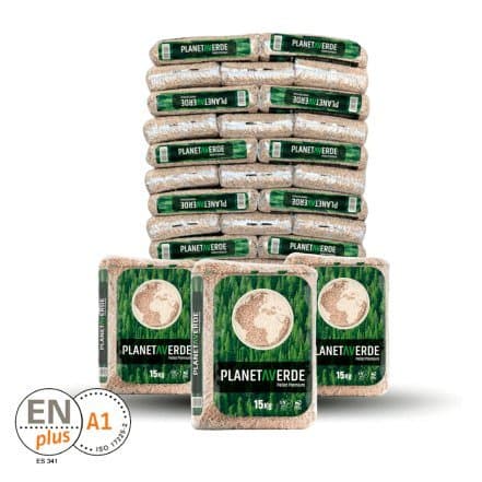 Pellets Planet Verde — Sacs de 15 kg · ENplus A1