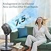 LEVOIT Ventilateur sur pied intelligent silencieux 20 dB, moteur DC, faible consommation avec Wi-Fi, 4 modes et 12 vitesses de ventilation, portée d’a