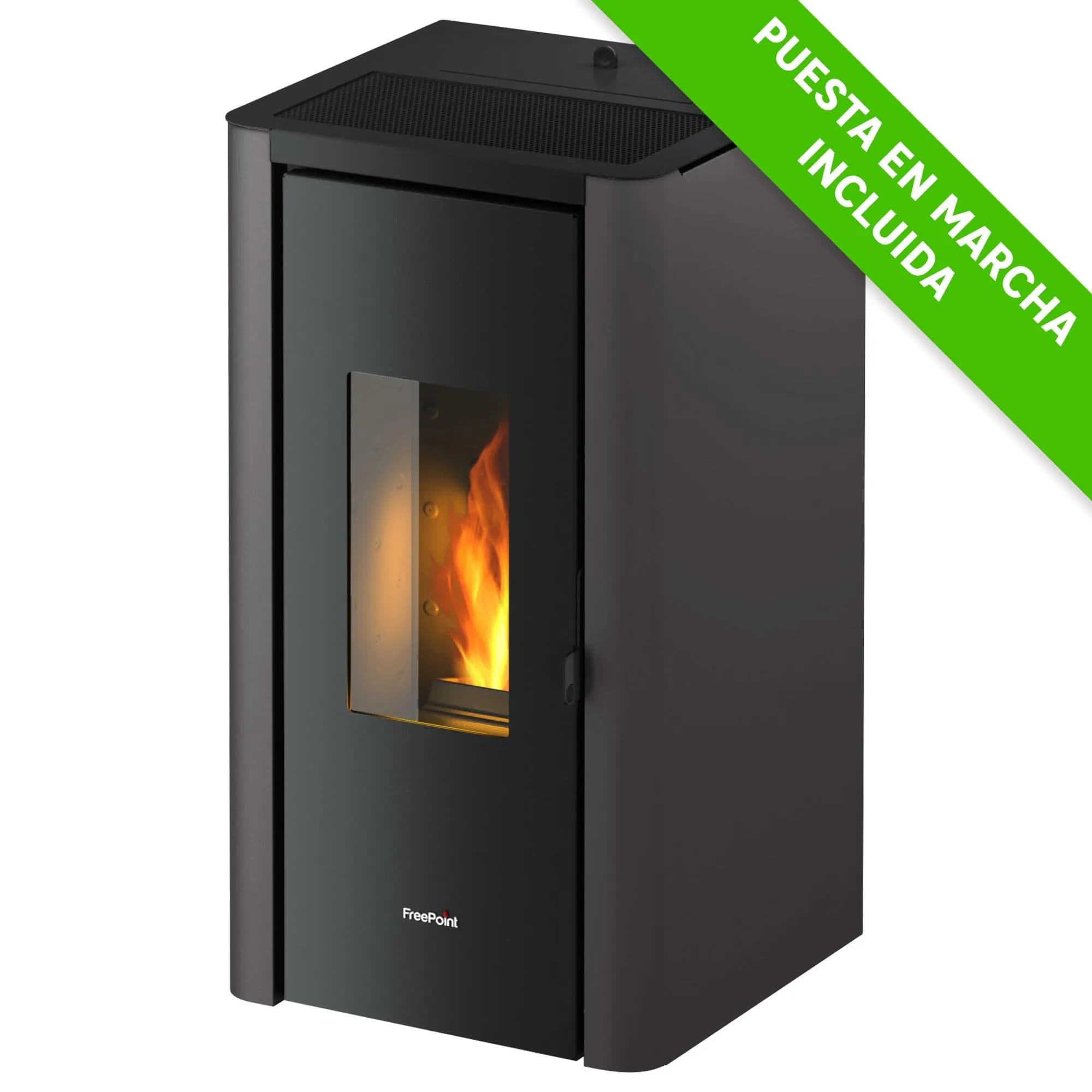 Estufa de pellet FREEPOINT Indigo 7 kW Antracita