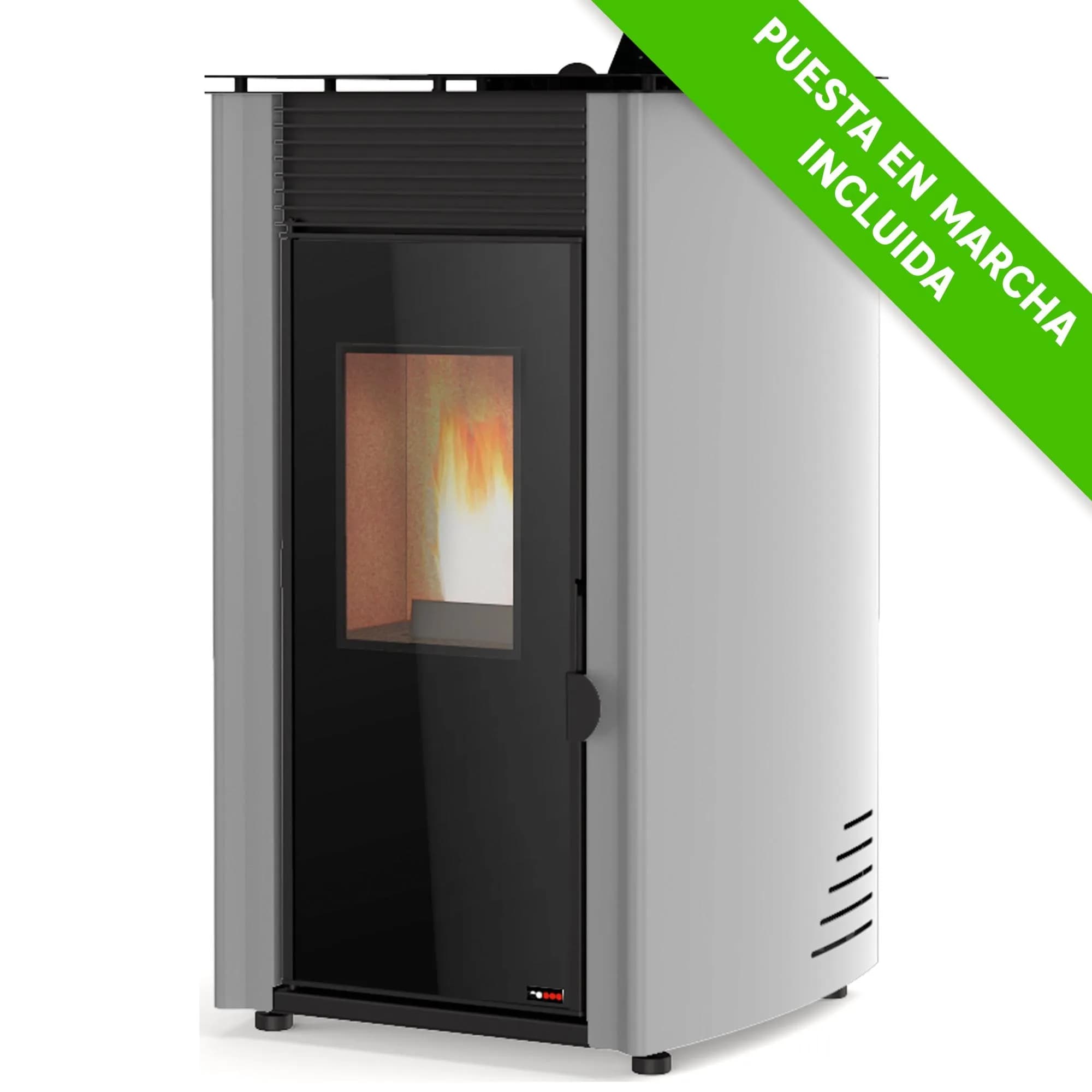 Estufa de pellet REDPOD First Advance 8 kW gris