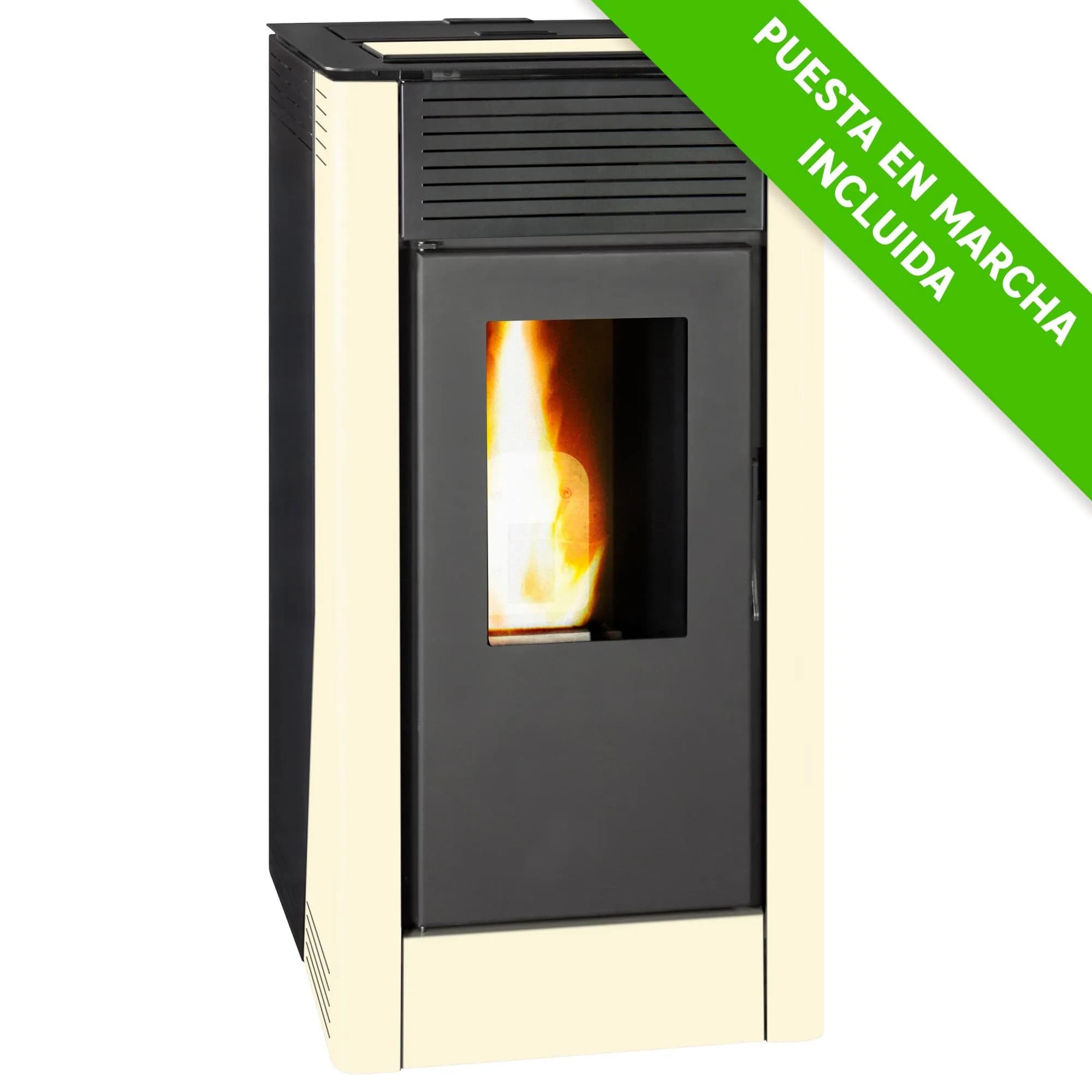 Hidroestufa de pellets TJ Velika 18 kW beige