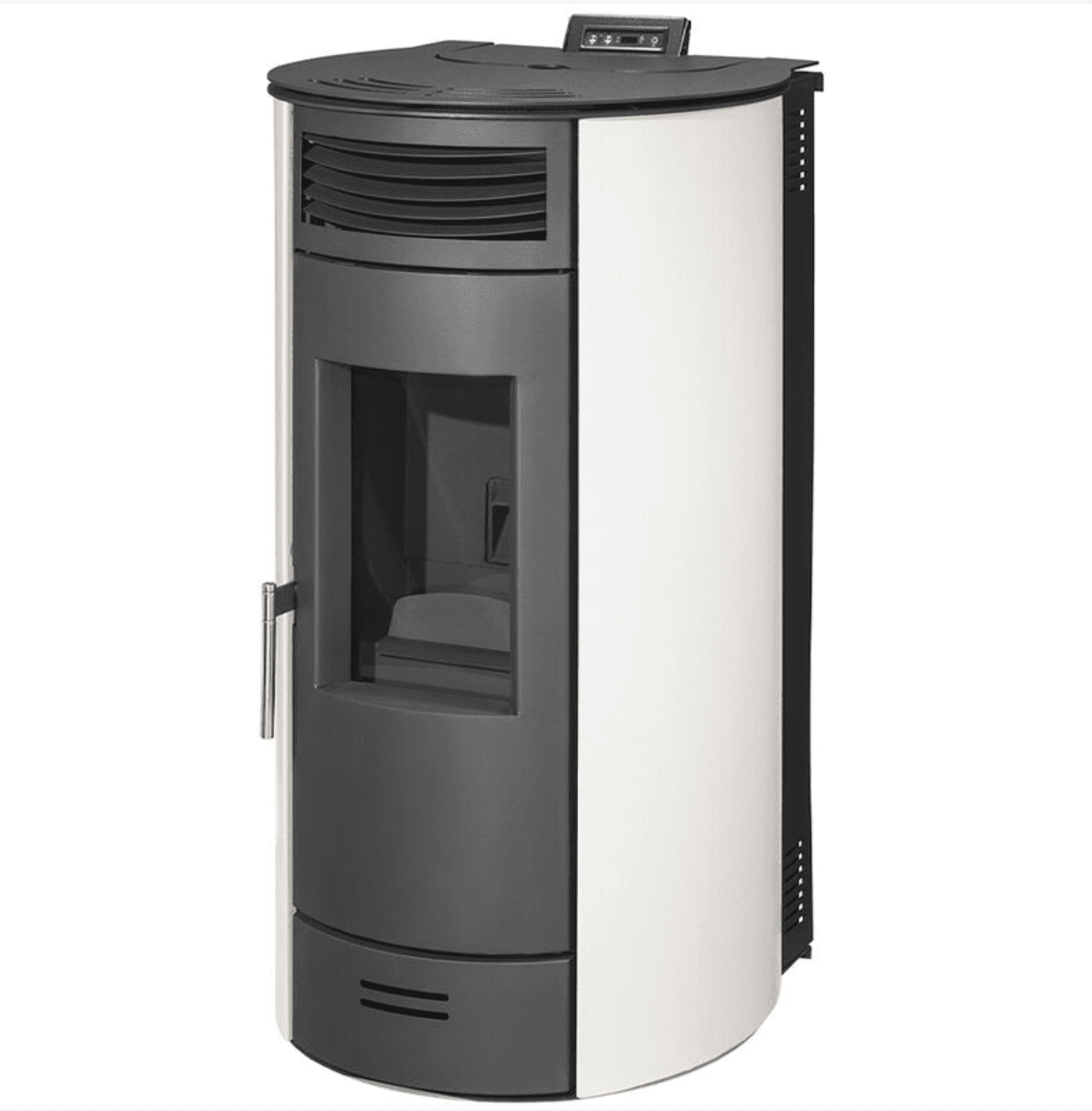 Estufa de pellets Air Flavia 13 kW Sannover Blanco + Kit de Conexión de Humo