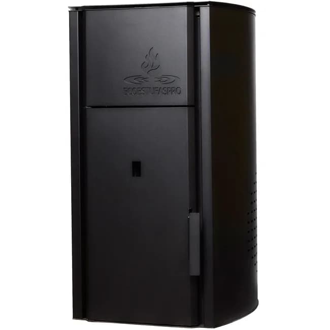 HIDRO ESTUFA DE PELLET DE 30 KW DE POTENCIA, AUTONOMÍA 10-20 HORAS, SUPERFICIE 240 M2 Y CONSUMO 2-4 Kg/h COLOR NEGRO SIN CRISTAL
