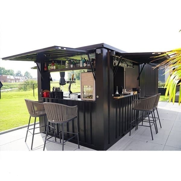 Conteneur bar extérieur amovible 8 x 2 mètres 26ft