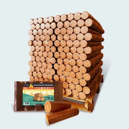 Palet de troncos compactados – 100% HAYA – Gruchy