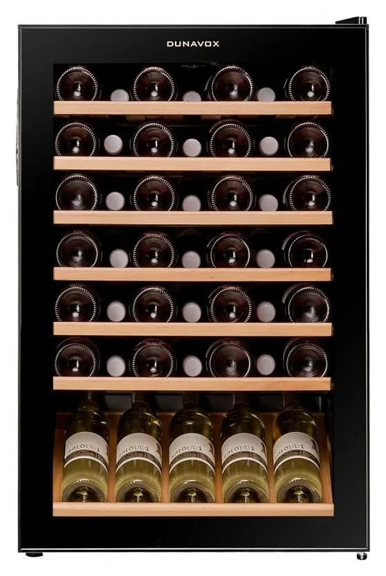 Dunavox FH-48.130 Home-48 Weinkeller cm. 55 - 48 flaschen - schwarzes glas