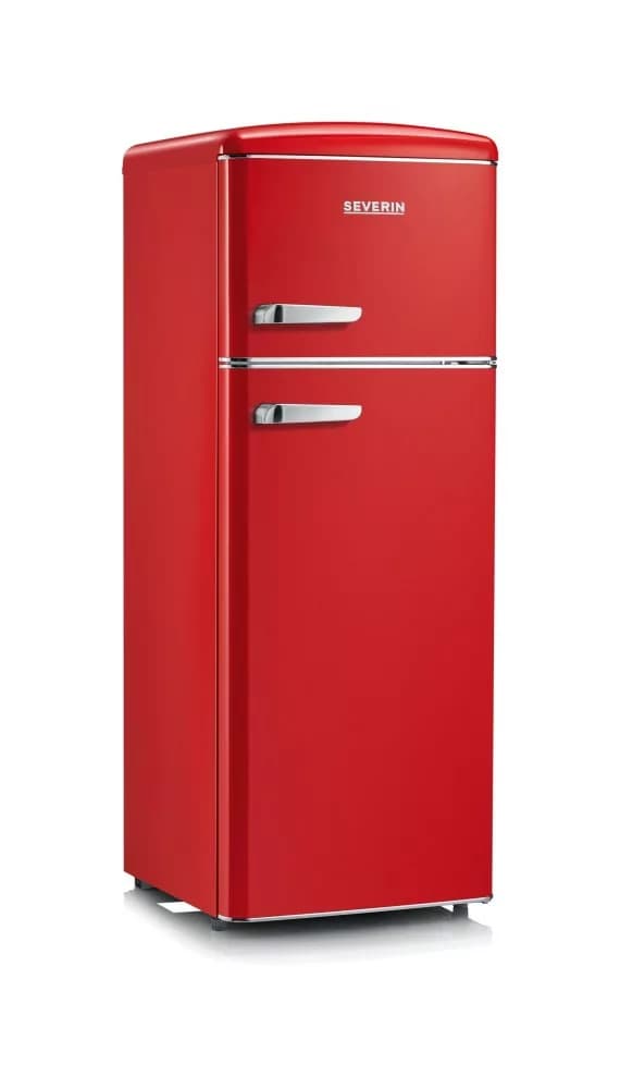 Severin RKG 8930 Freistehender kühlschrank mit gefrierfach - cm. 55 h 146 - lt. 208 - rot