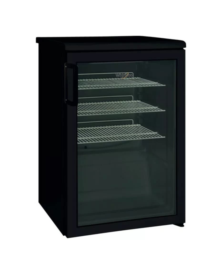 Whirlpool ADN140B Freistehender kühlschrank cm. 56 std. 85 - lt. 125 - schwarz / glas