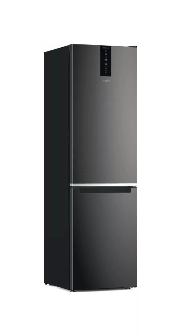 Whirlpool W7X 93T KS Freistehender kühlschrank mit gefrierfach 60 cm h. 203 - lt. 367 - schwarz