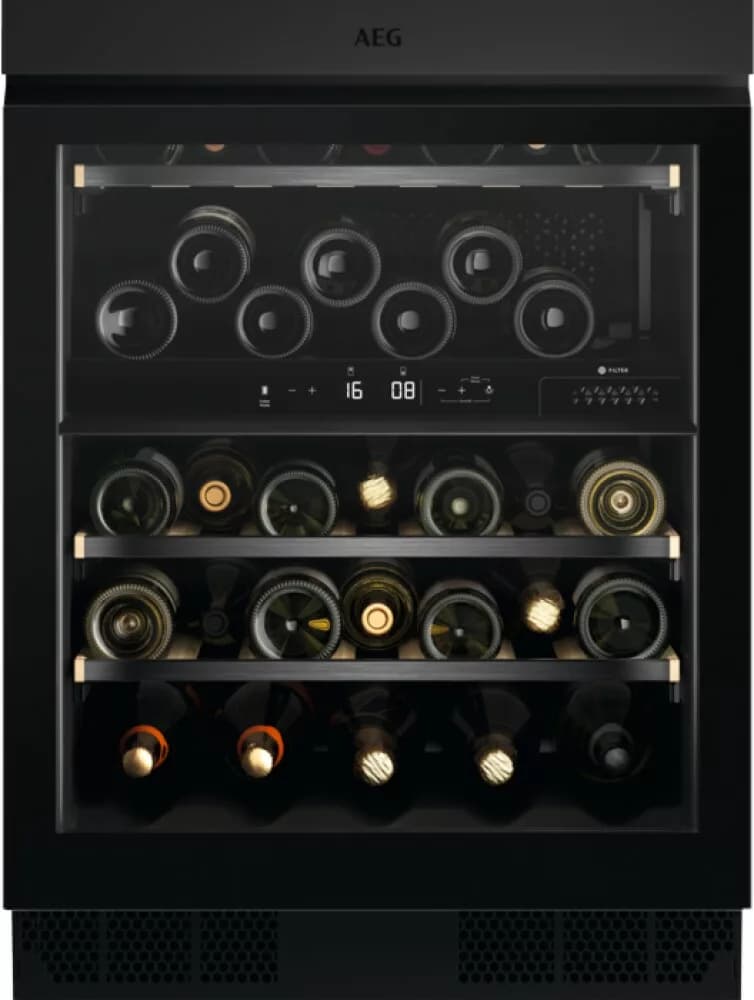 Aeg AWUD040B8B Einbauweinkeller 60 cm h 82 - 40 flaschen - schwarz
