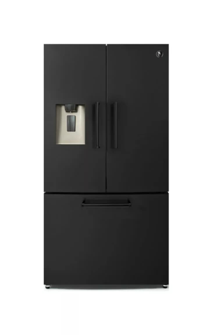 Steel EQFRB-9F NF All Black Einbaukühlschrank french door mit gefrierfach - cm. 91 std. 178 - lt. 596 - rauchschwarz