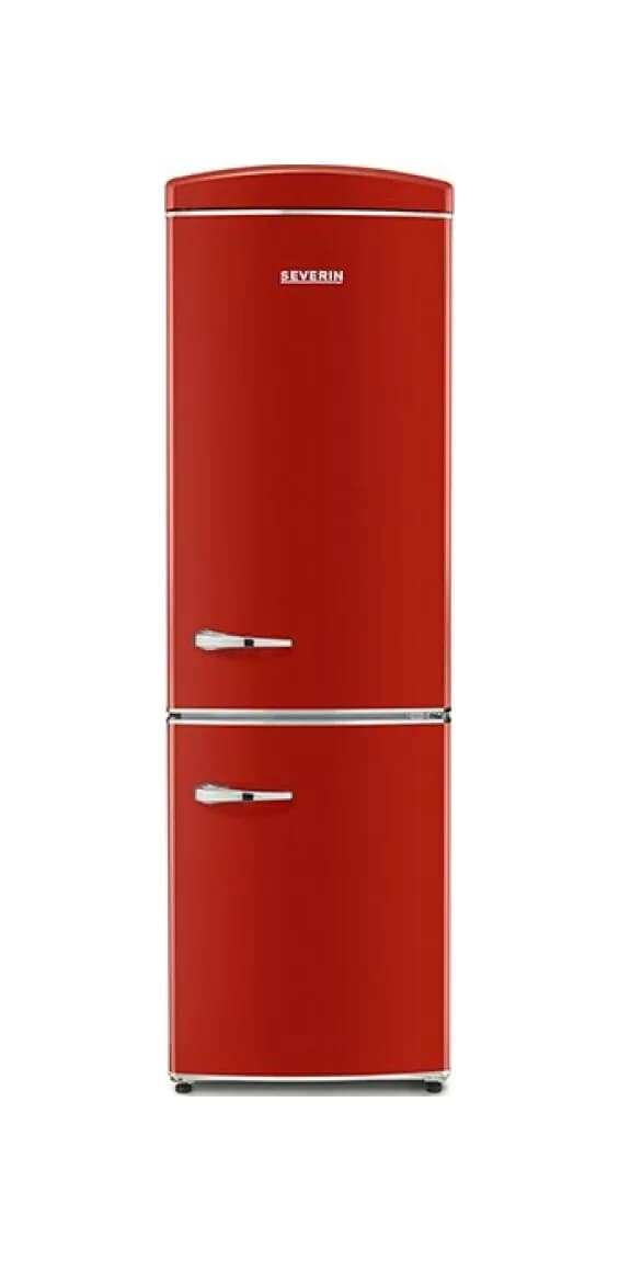 Severin RKG8997 Freistehender kühlschrank mit gefrierfach - cm. 60 uhr 195 - l. 315 - rot