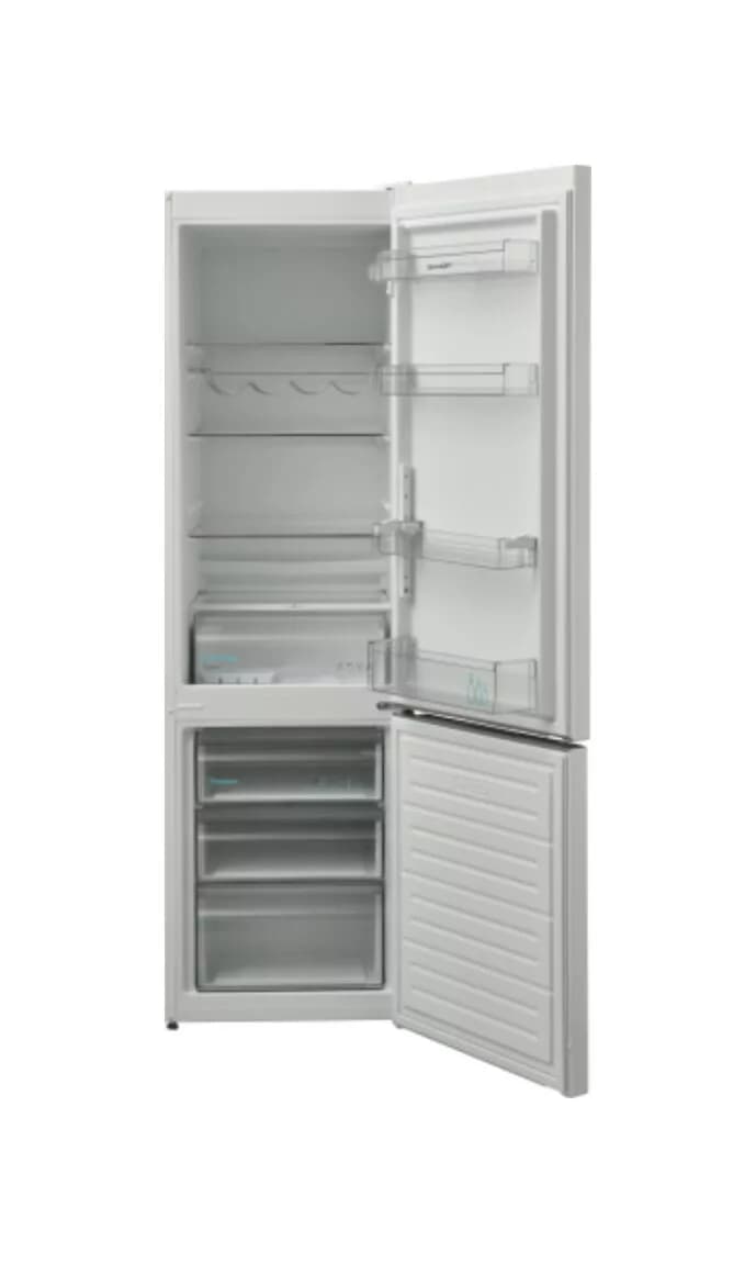 Sharp SJBB05DTXWF Freistehender kühlschrank mit gefrierfach cm. 54 stunden. 180 - lt. 288 - weiß
