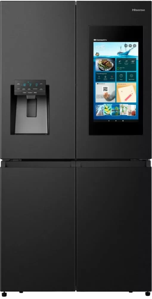 Hisense RQ760N4IFE Cross Door 4-türiger kühlschrank mit gefrierfach – cm. 91 std. 179 – lit. 477 - schwarz