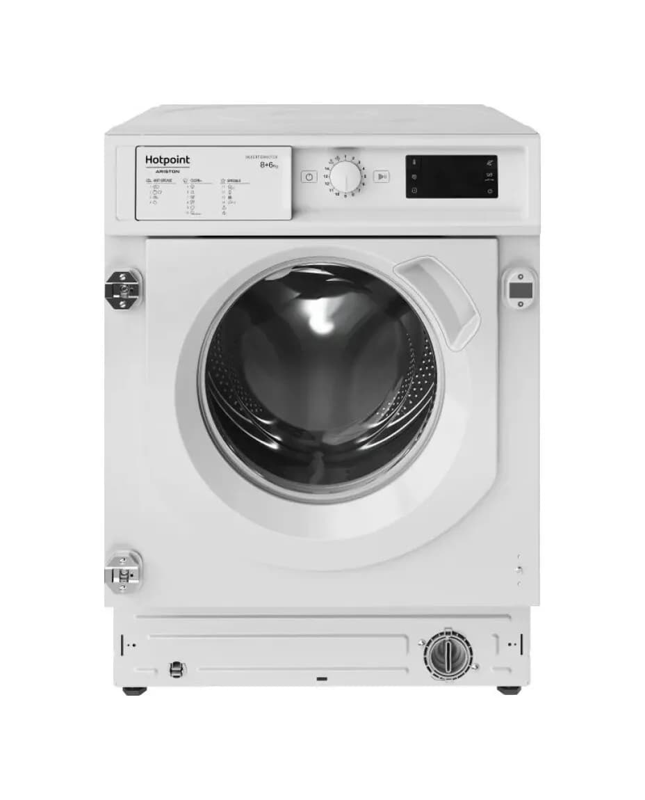Hotpoint Ariston BI WDHG 861485 EU Eingebauter waschtrockner cm. 60 – waschen 8 kg – trocknen 6 kg – weiß