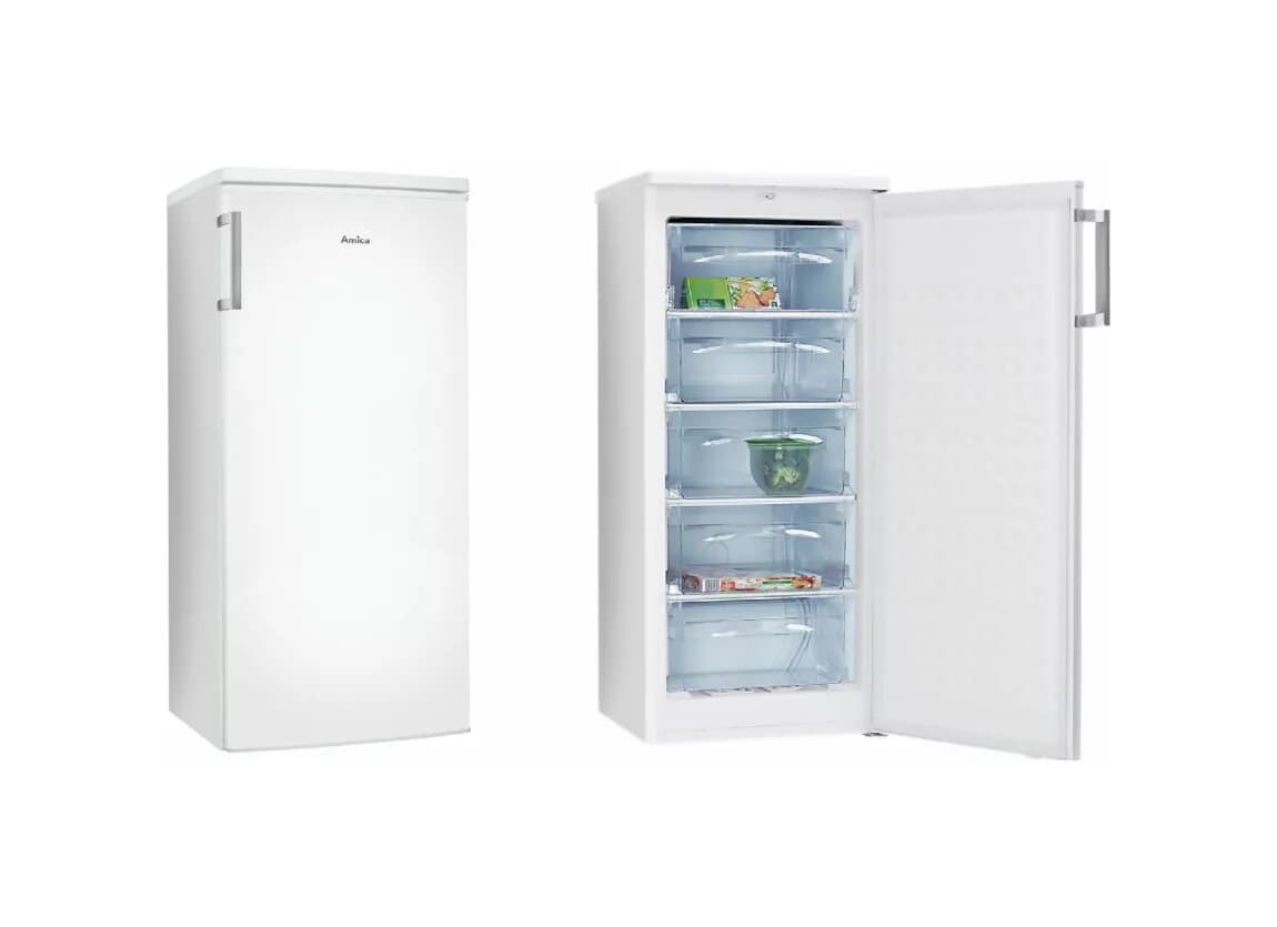 Amica FZ208.3AA Freistehender gefrierschrank cm. 55 stunden. 123 - lt. 140 - weiß