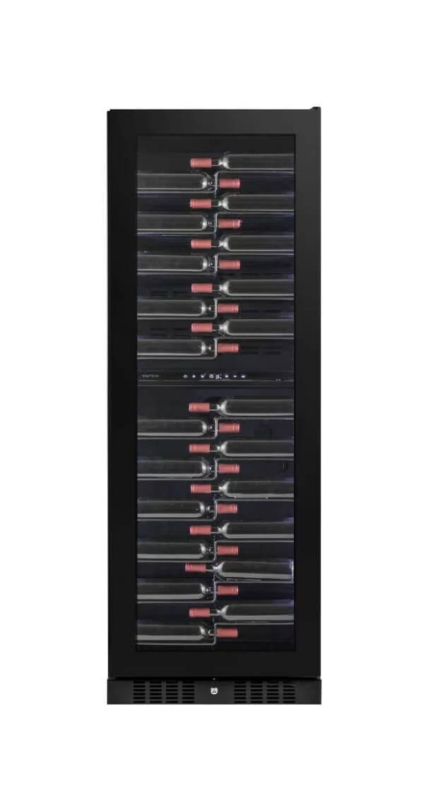 Temptech CPRO1800DRB Copenaghen Freistehender weinkeller - cm. 66 stunden. 184 - 131 flaschen - schwarz