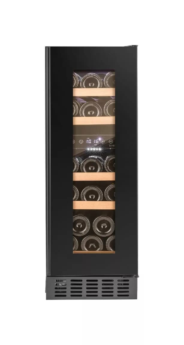 Temptech OX30DRB Oslo Eingebauter weinkeller cm. 30 stunden. 81 - 17 flaschen - schwarz