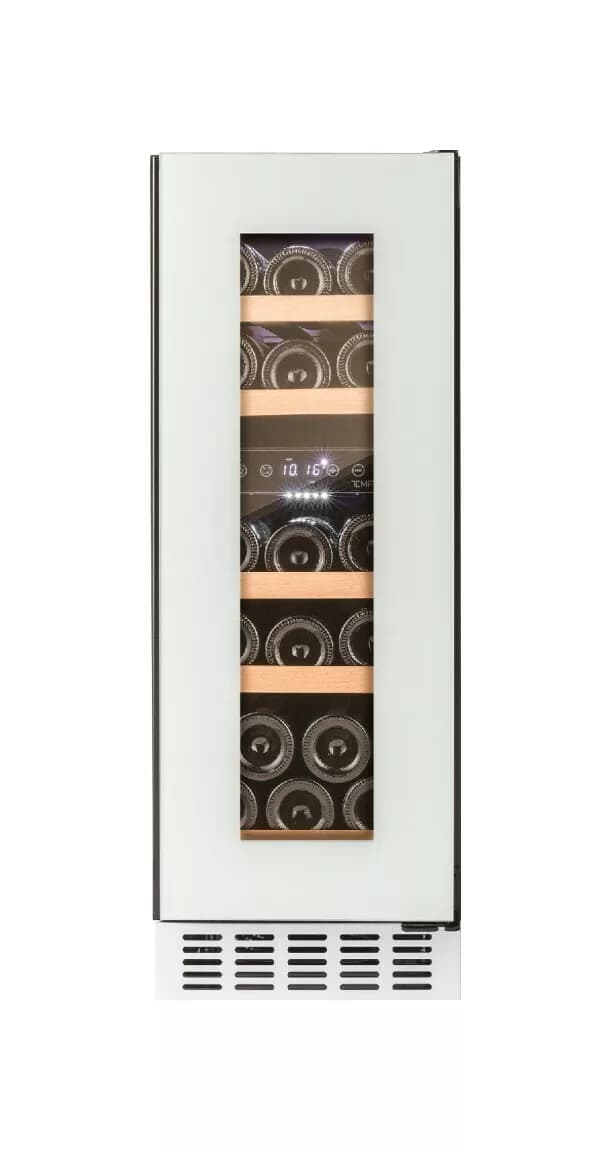 Temptech OX30DRW Oslo Eingebauter weinkeller cm. 30 stunden. 81 - 17 flaschen - weiß