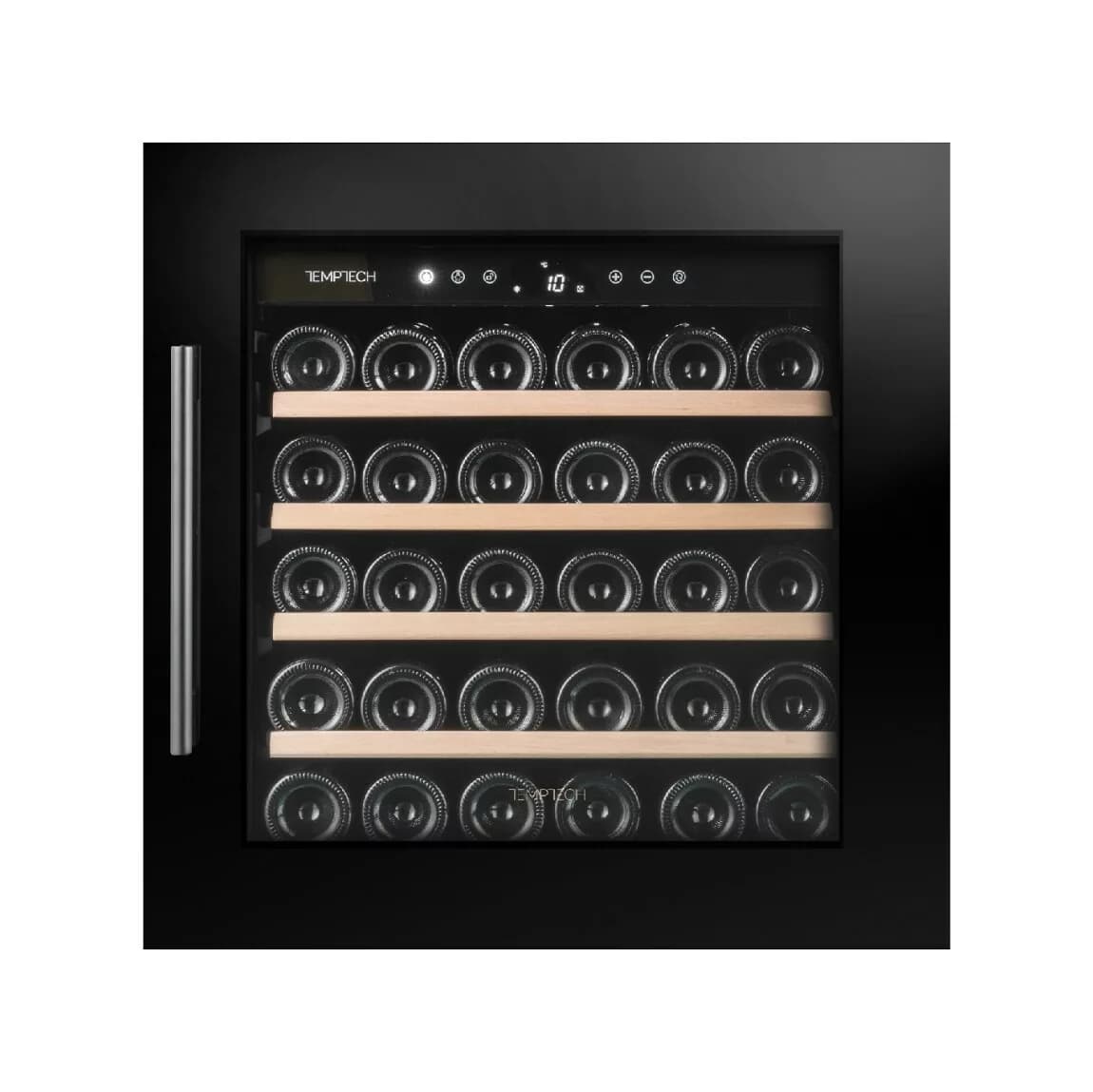 Temptech OZ60SB Oslo Eingebauter weinkeller - cm. 59 stunden. 59 - 30 flaschen - schwarz