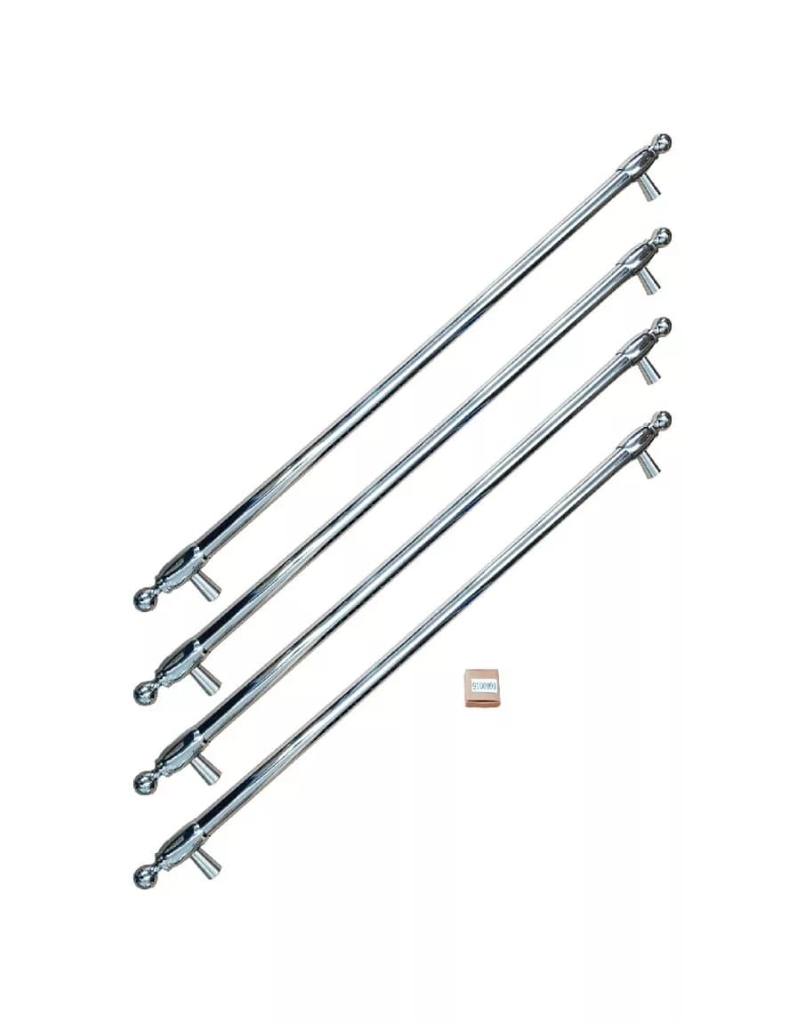 Bertazzoni Z901250 Heritage Griffset für 90-cm-kühlschrank – edelstahl