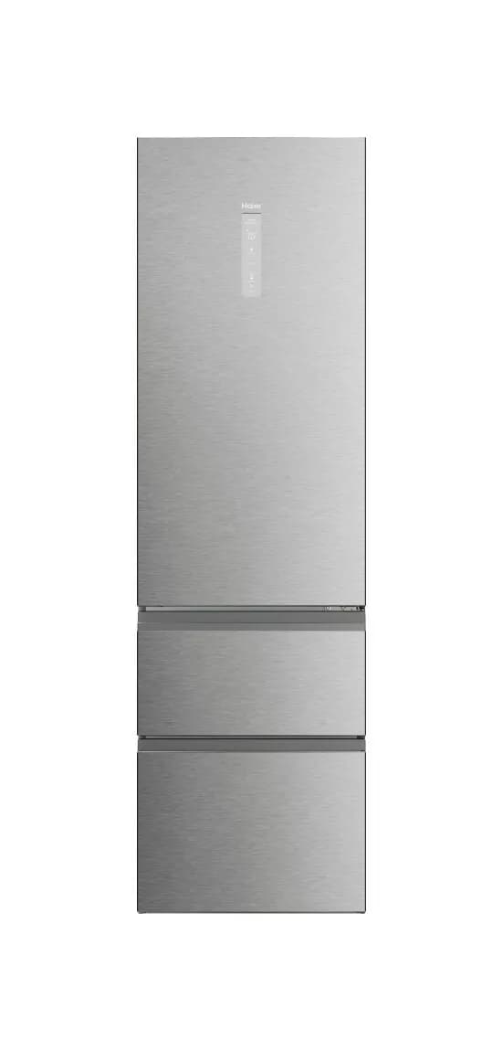 Haier HTW5620DNMG 5 Kühlschrank mit französischer tür und gefrierfach cm. 60 stunden. 205 - lt. 414 – edelstahl